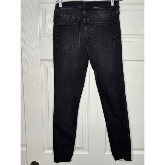 Free People Black Skinny Jeans Women's 28 Slim Denim Pants - Picture 3 of 11